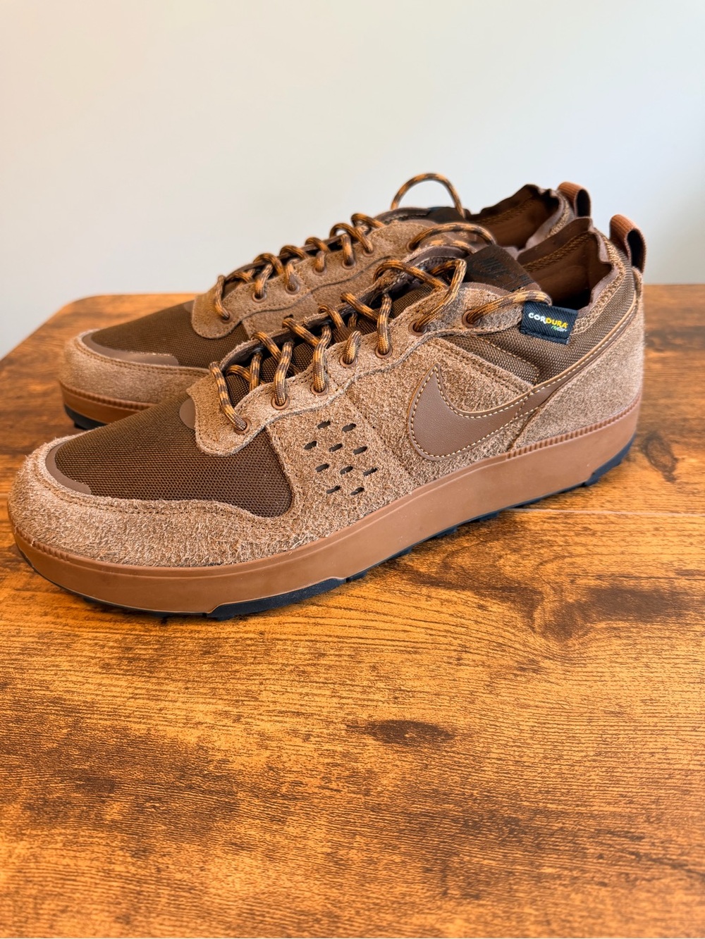 Nike Men's Brown Cordura Low-Top Sneakers 13M
